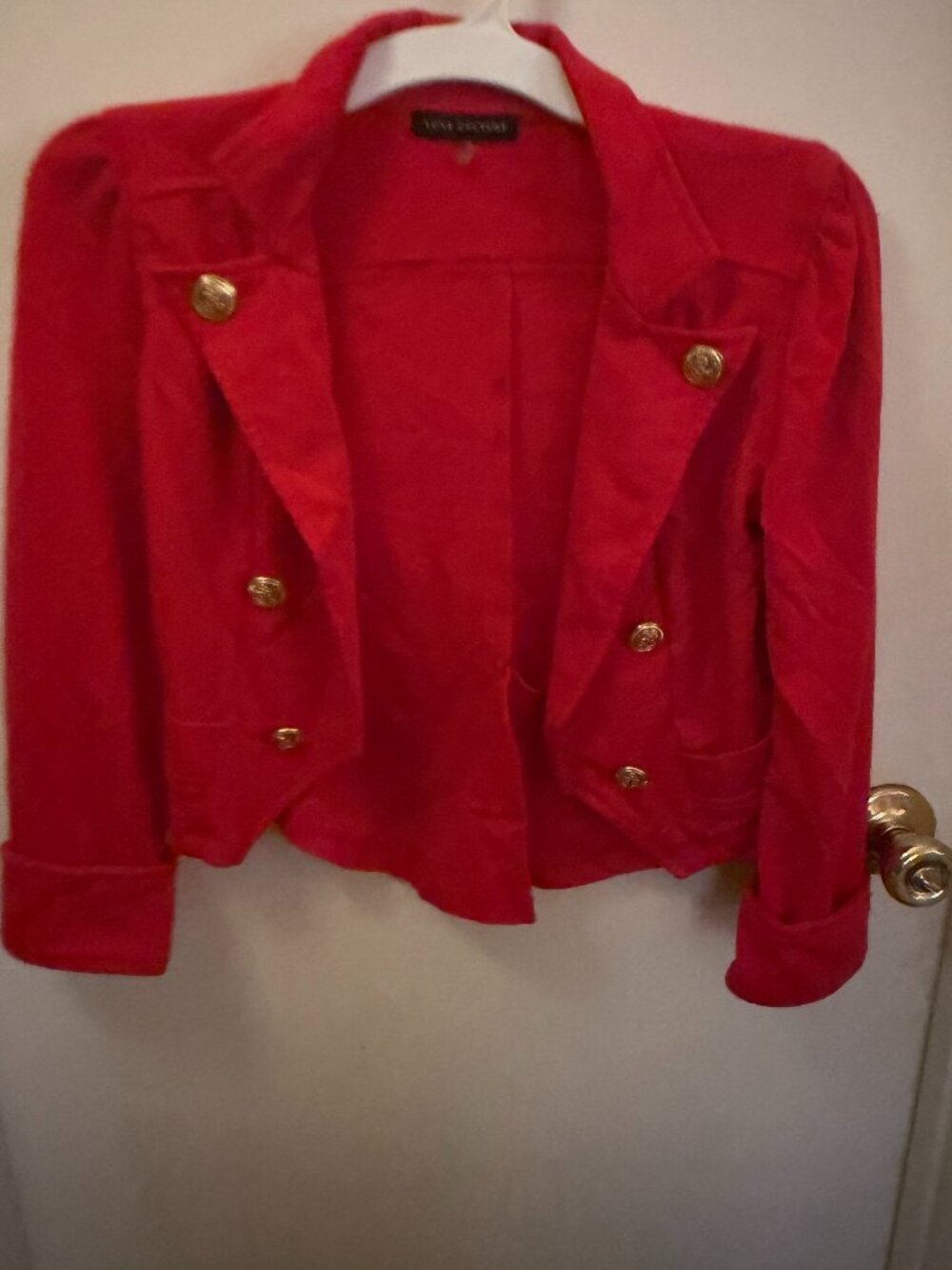 Love Culture Red Military Blazer W M